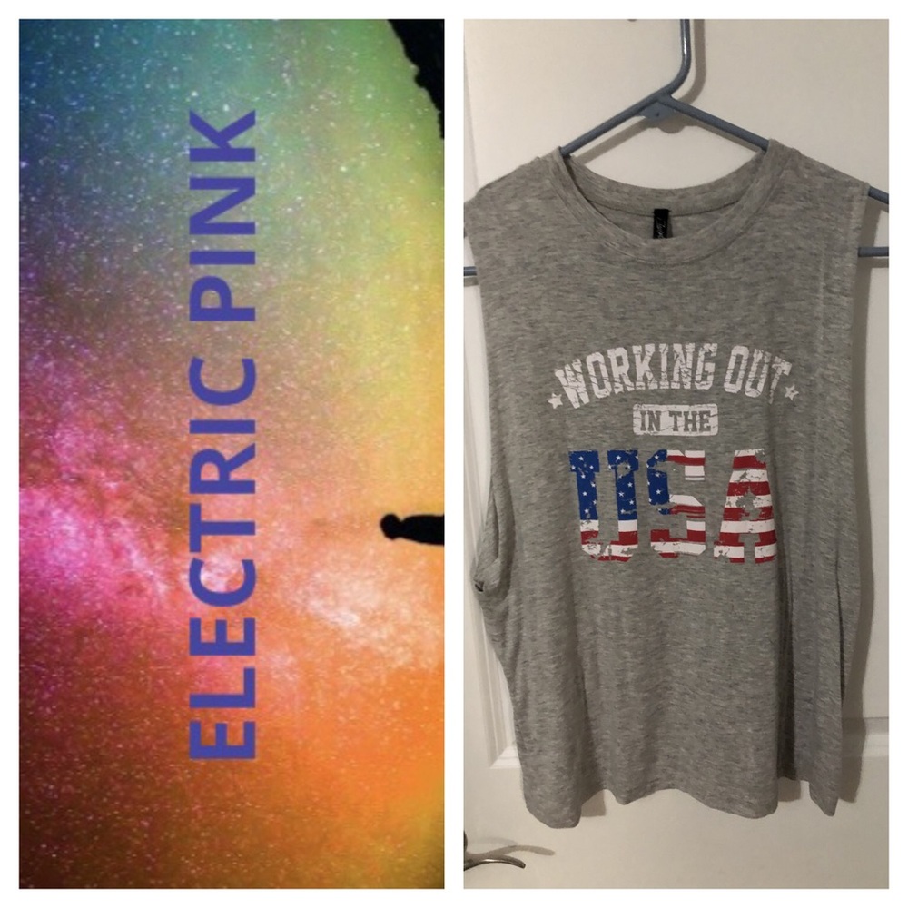 Electric Pink tank top, Juniors Sz S